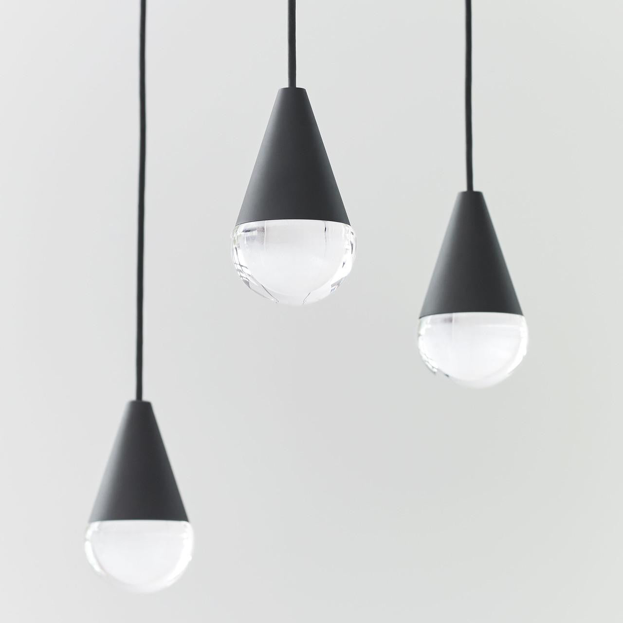 Visual Comfort & Co. Modern Collection Cupola Chandelier, 8-Light, LED, Nightshade Black, 10.5"L (700TRSPCPA8RB-LED930 70PGDJ9)