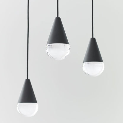 Visual Comfort & Co. Modern Collection Cupola Chandelier, 8-Light, LED, Nightshade Black, 10.5"L (700TRSPCPA8RB-LED930 70PGDJ9)