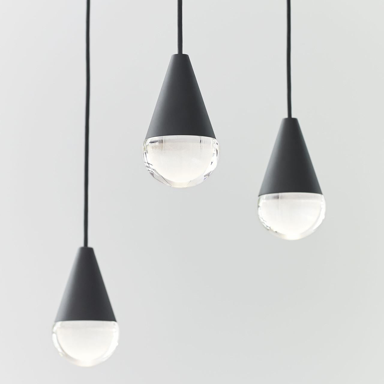 Visual Comfort & Co. Modern Collection Cupola Chandelier, 8-Light, LED, Nightshade Black, 10.5"L (700TRSPCPA8RB-LED930 70PGDJ9)