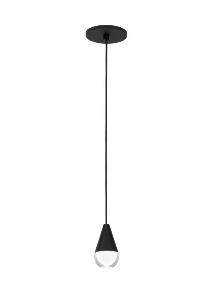 Visual Comfort Modern Cupola Pendant Nightshade Black