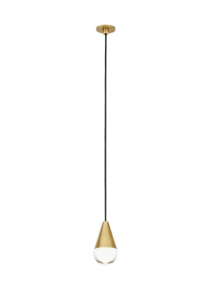 Visual Comfort Modern Cupola Port Alone Pendant Natural Brass