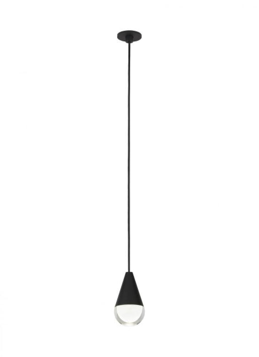 Visual Comfort Modern Cupola Port Alone Pendant Nightshade Black