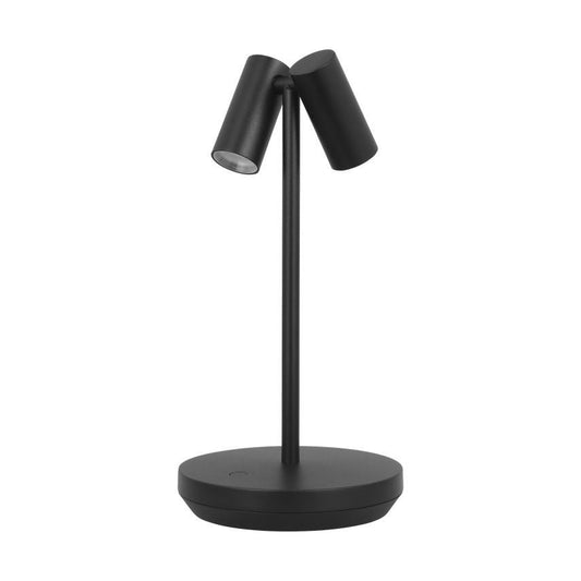 Visual Comfort Modern Doppia Short Accent Rechargeable Table Lamp, Visual Comfort & Co. Modern Collection SLTB53427HAB 70PNMQN Hand-Rubbed Antique Brass
