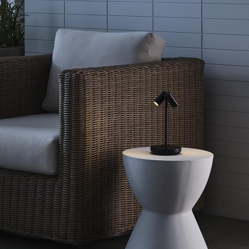 Visual Comfort & Co. Modern Collection Doppia Short Accent Rechargeable Table Lamp