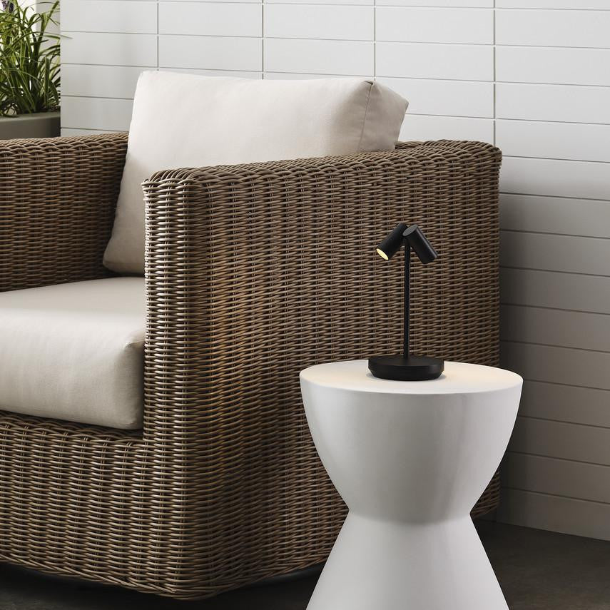 Visual Comfort & Co. Modern Collection Doppia Short Accent Rechargeable Table Lamp