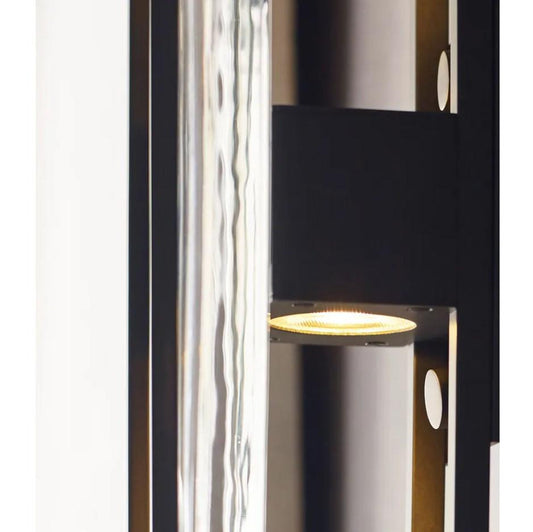 Visual Comfort Modern Duelle LED Large Wall Sconce 277V Nightshade Black