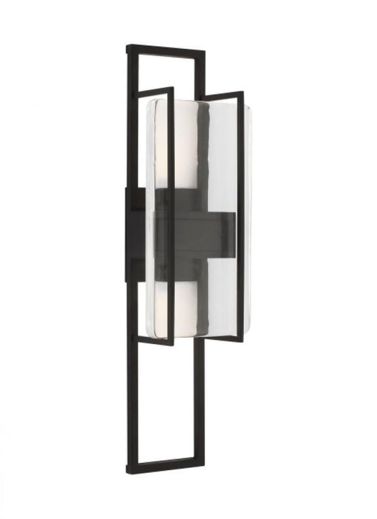 Visual Comfort Modern Duelle Medium Wall Sconce Nightshade Black