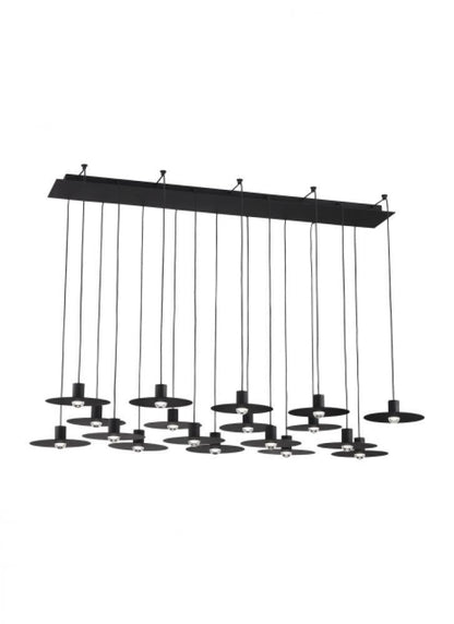 Visual Comfort Modern Eaves Ceiling Chandelier Natural Brass