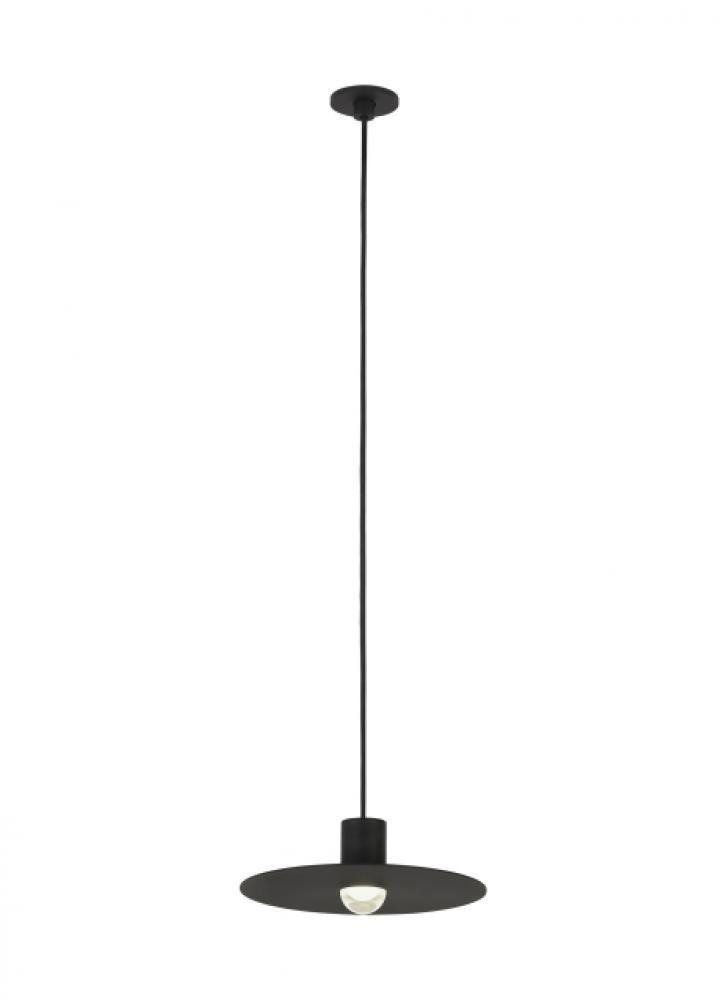 Visual Comfort Modern Eaves Port Alone Pendant Nightshade Black