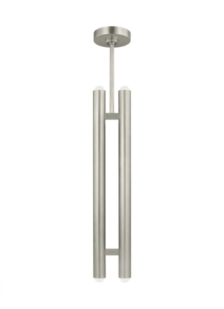 Visual Comfort Modern Ebell Ceiling Pendant Antique Nickel