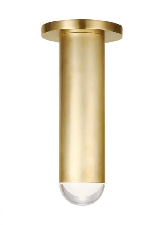 Visual Comfort Modern Ebell Medium Flush Mount Natural Brass