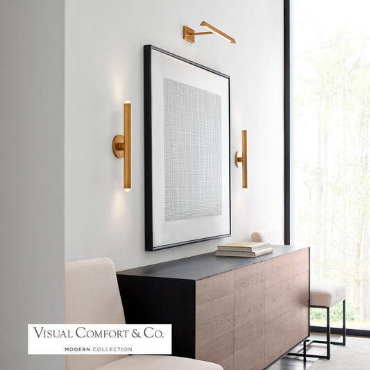 Visual Comfort Modern Ebell Medium Wall Sconce Antique Nickel