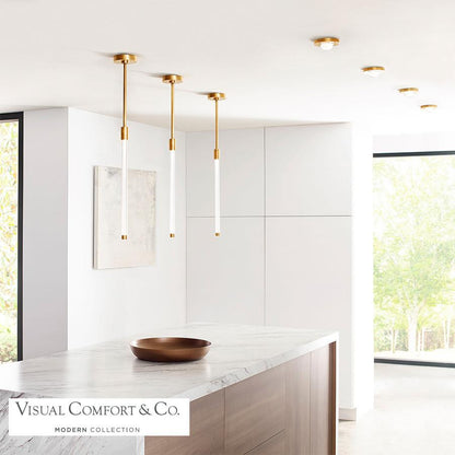 Visual Comfort Modern Ebell Mini Flush Mount Dark Bronze
