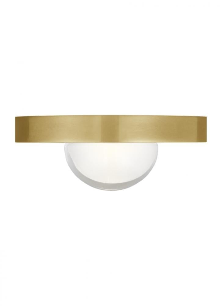 Visual Comfort Modern Ebell Mini Flush Mount Natural Brass