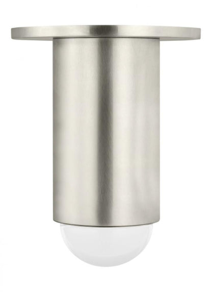 Visual Comfort Modern Ebell Small Flush Mount Antique Nickel