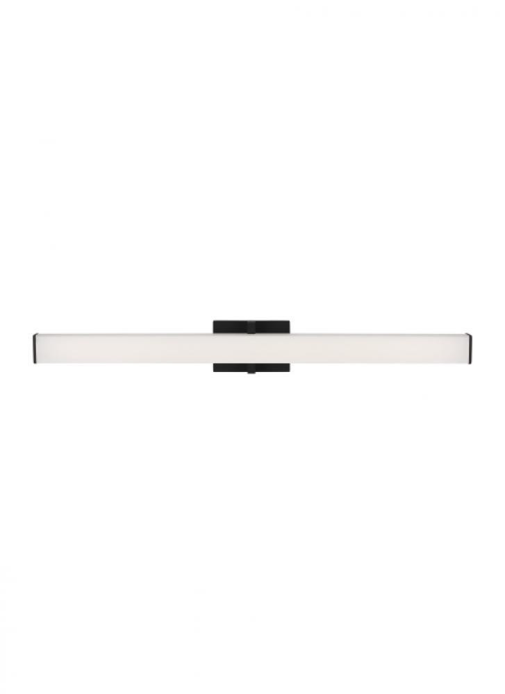 Visual Comfort & Co. Modern Collection Ellis Bath Vanity, 1-Light, LED, Nightshade Black, 36"L (700BCELI36B-LED930-277 70PKF8Q)