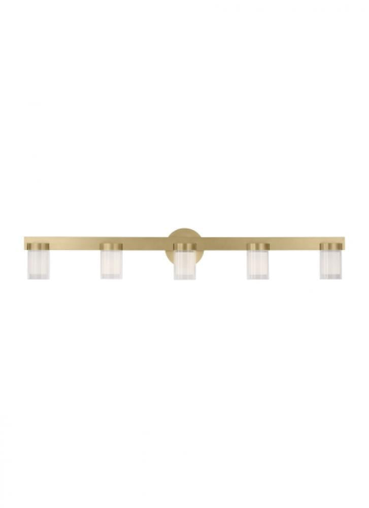 Visual Comfort Modern Esfera Large Bath Light Natural Brass
