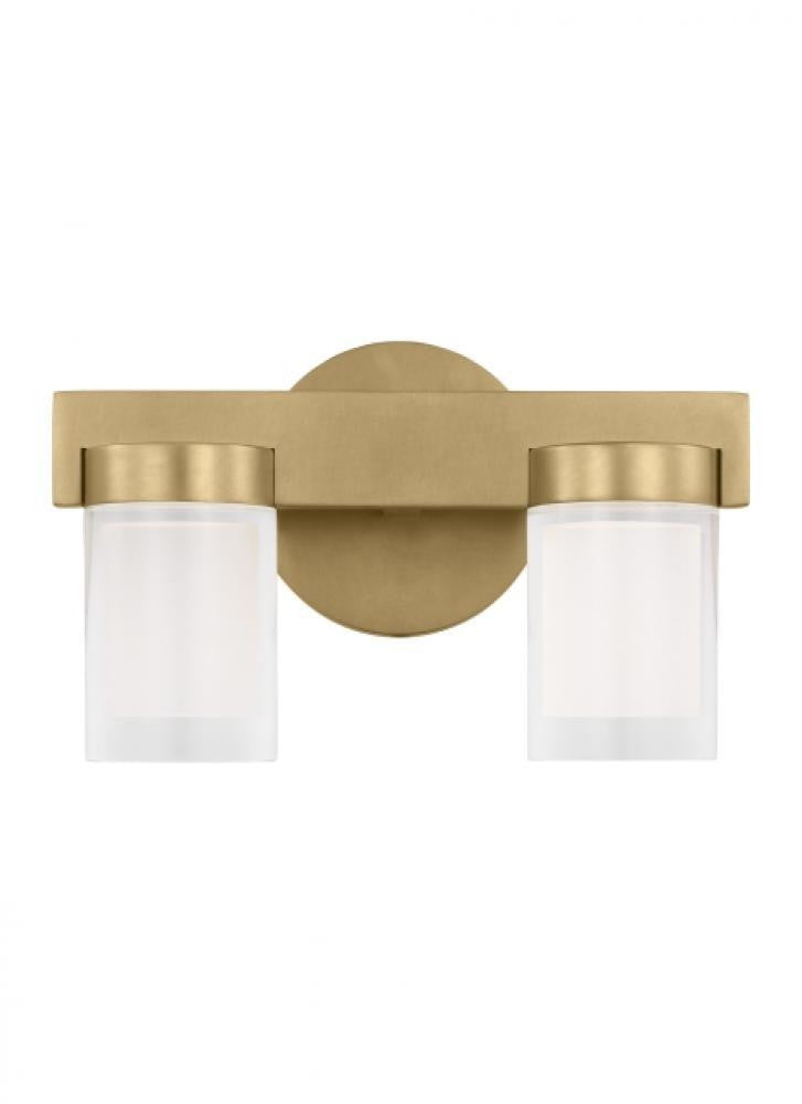 Visual Comfort Modern Esfera Small Bath Natural Brass