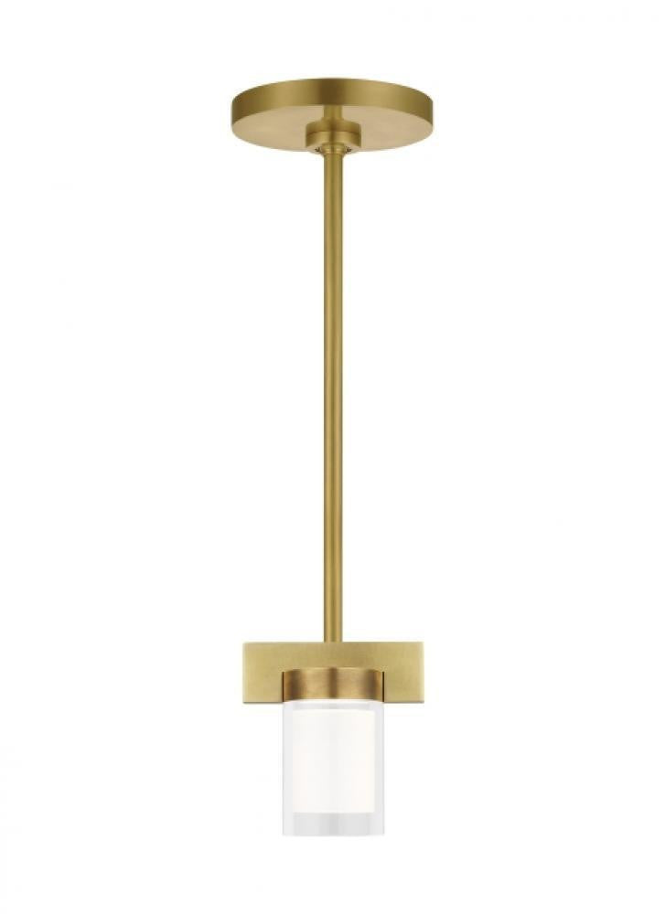 Visual Comfort & Co. Modern Collection Esfera Small Pendant, 1-Light, LED, Natural Brass, 4.8"H (700TDESF5NB-LED927-277 70PGFGA)