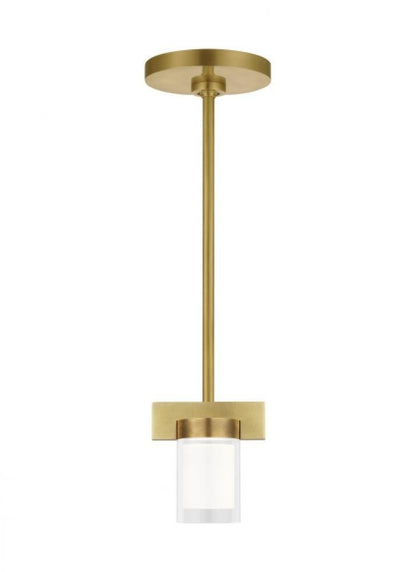 Visual Comfort & Co. Modern Collection Esfera Small Pendant, 1-Light, LED, Natural Brass, 4.8"H (700TDESF5NB-LED927-277 70PGFGA)
