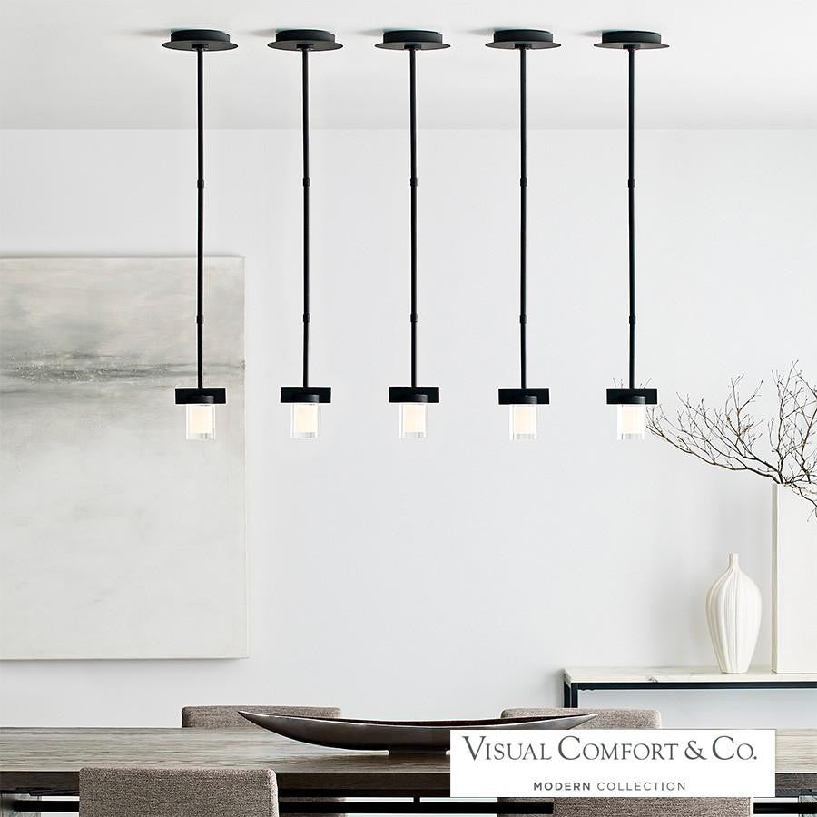 Visual Comfort Modern Esfera Small Pendant Natural Brass