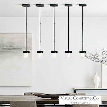 Visual Comfort Modern Esfera Small Pendant Natural Brass