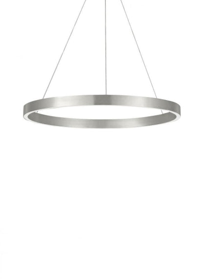 Visual Comfort & Co. Modern Collection Fiama Suspension, 1-Light, LED, Satin Nickel, 24"L (700FIA24S-LED935 70PKE8X)