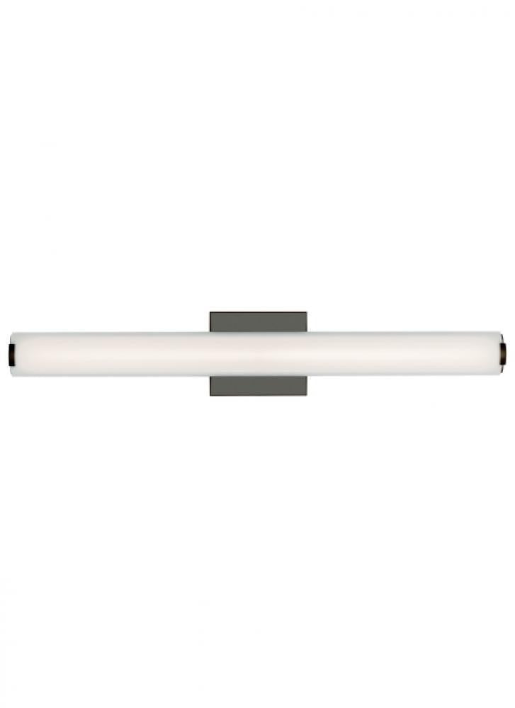 Visual Comfort & Co. Modern Collection Finn Bath Vanity, 1-Light, LED, Antique Bronze, 25"L (700BCFINN24Z-LED935 70PKE99)