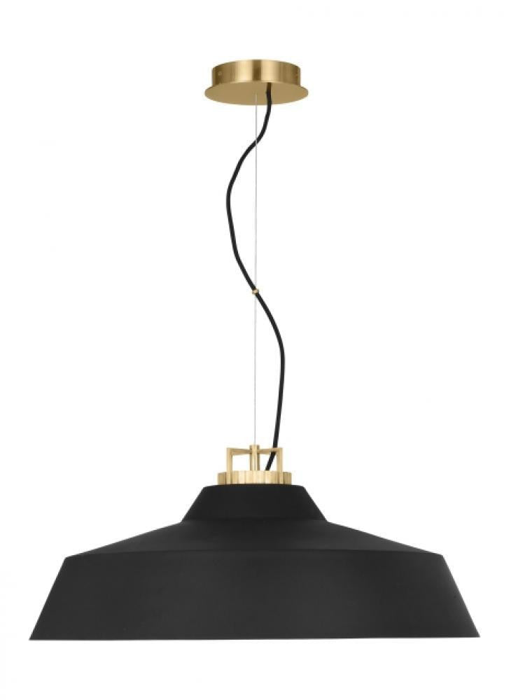 Visual Comfort Modern Forge Grande Short Pendant Natural Brass