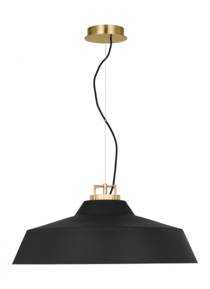 Visual Comfort Modern Forge Grande Short Pendant Natural Brass