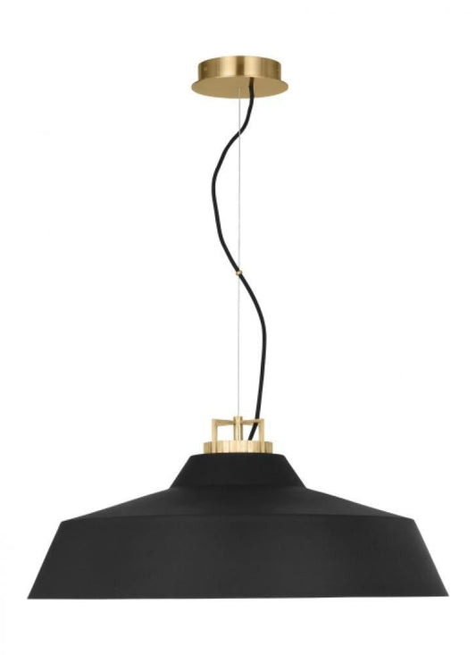 Visual Comfort Modern Forge Grande Short Pendant Natural Brass