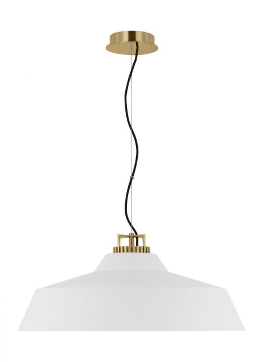 Visual Comfort Modern Forge Grande Short Pendant Natural Brass