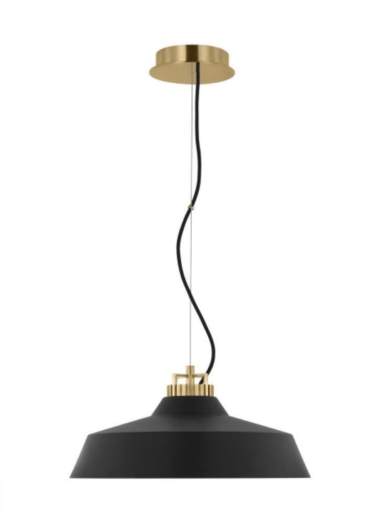 Visual Comfort Modern Forge Large Short Pendant Natural Brass