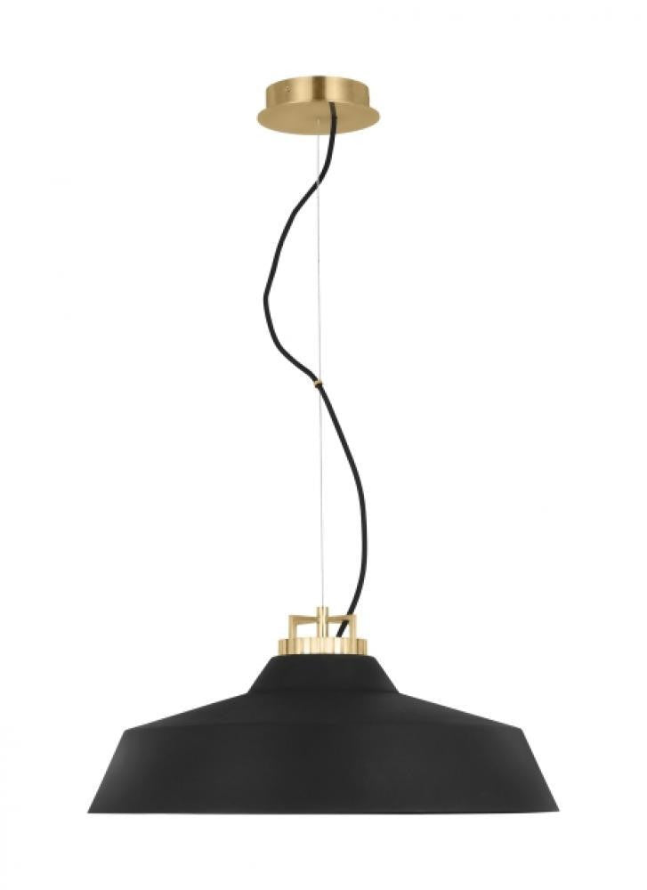 Visual Comfort Modern Forge X-Large Short Pendant Natural Brass