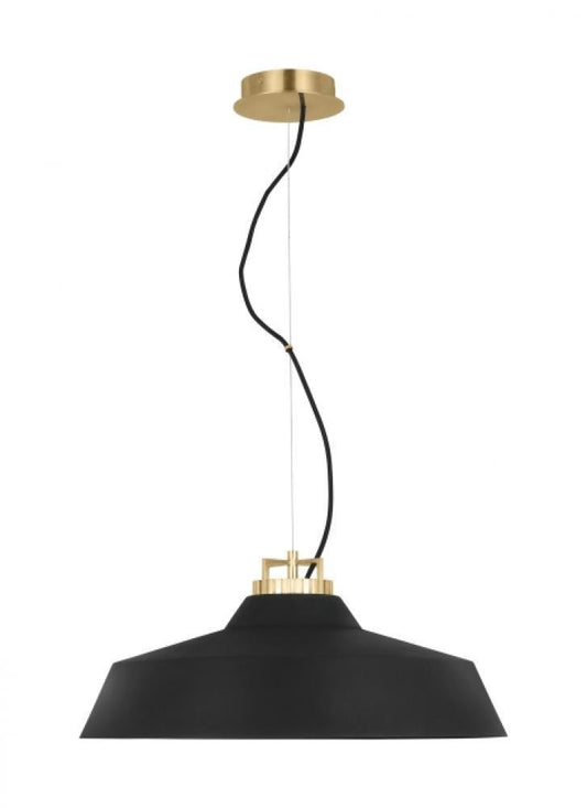 Visual Comfort Modern Forge X-Large Short Pendant Natural Brass