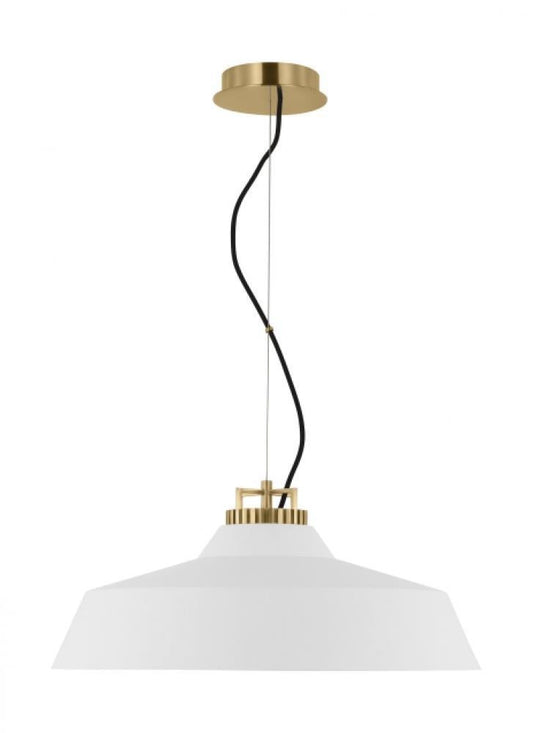 Visual Comfort Modern Forge X-Large Short Pendant Natural Brass