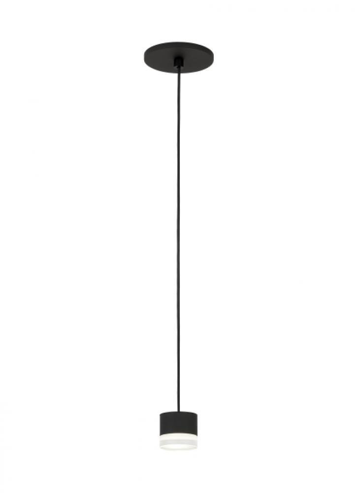 Visual Comfort Modern Gable Pendant Nightshade Black