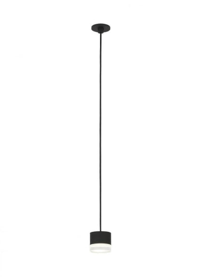 Visual Comfort Modern Gable Port Alone Pendant Nightshade Black