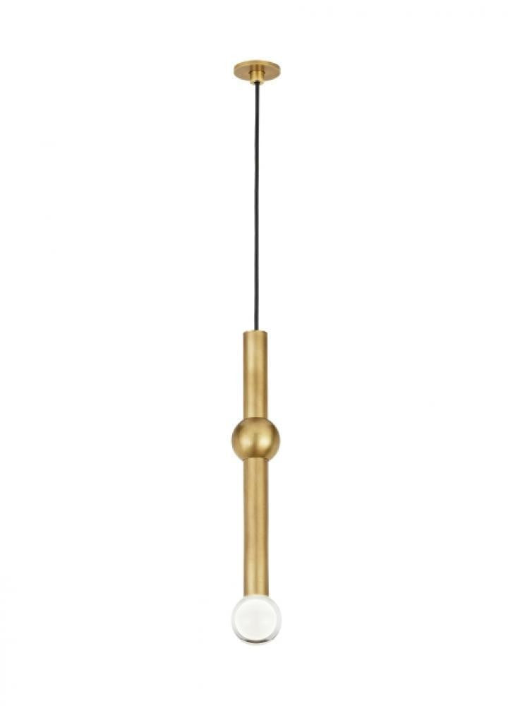 Visual Comfort Modern Guyed Port Alone Pendant Natural Brass