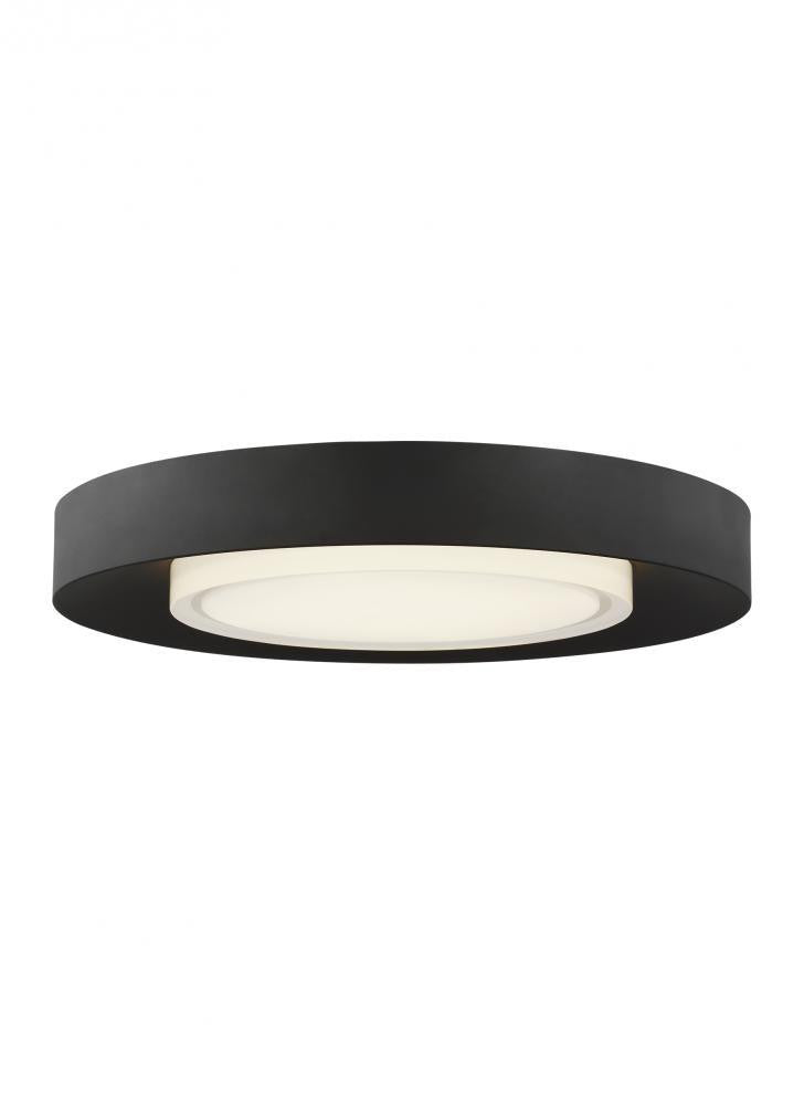 Visual Comfort Modern Hilo Flush Mount Black