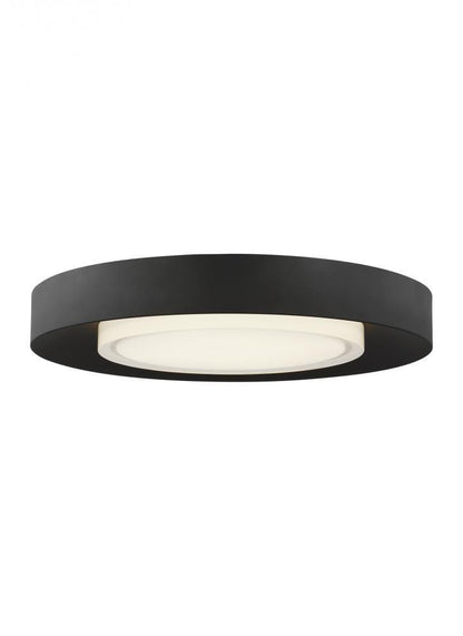 Visual Comfort Modern Hilo Flush Mount Black
