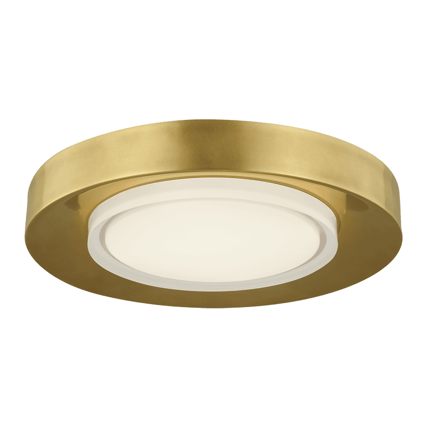 Visual Comfort & Co. Modern Collection Hilo Flush Mount, 1-Light, LED, Brass, 16.6"W (700FMHLO16NB-LED927 70PDJT6)