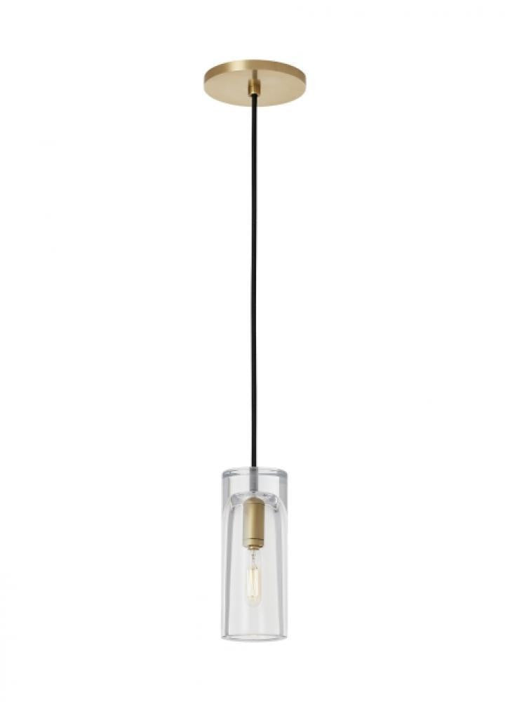 Visual Comfort Modern Horizon Small Accent Pendant Natural Brass