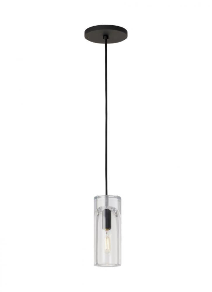 Visual Comfort Modern Horizon Small Accent Pendant Nightshade Black