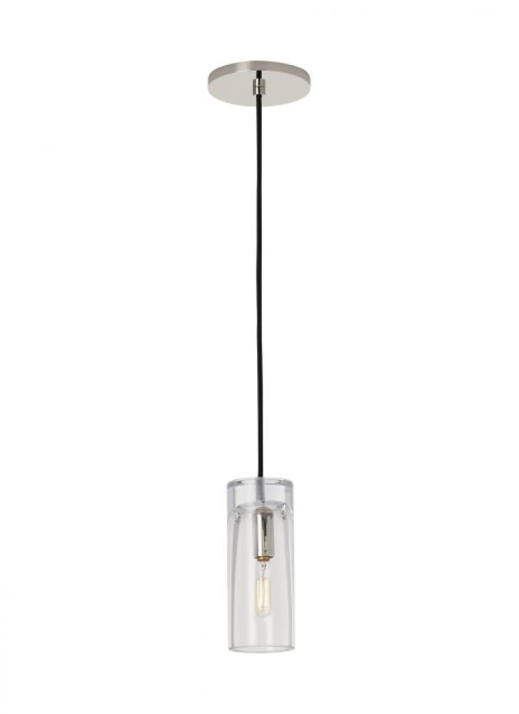 Visual Comfort Modern Horizon Small Accent Pendant Polished Nickel