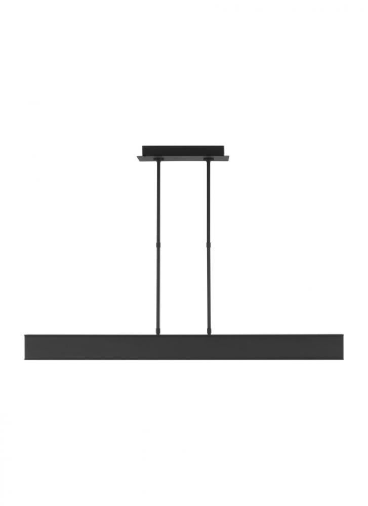 Visual Comfort Modern I-Beam 47 Linear Suspension Nightshade Black