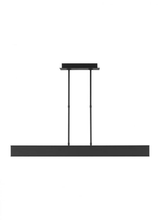 Visual Comfort Modern I-Beam 47 Linear Suspension Nightshade Black