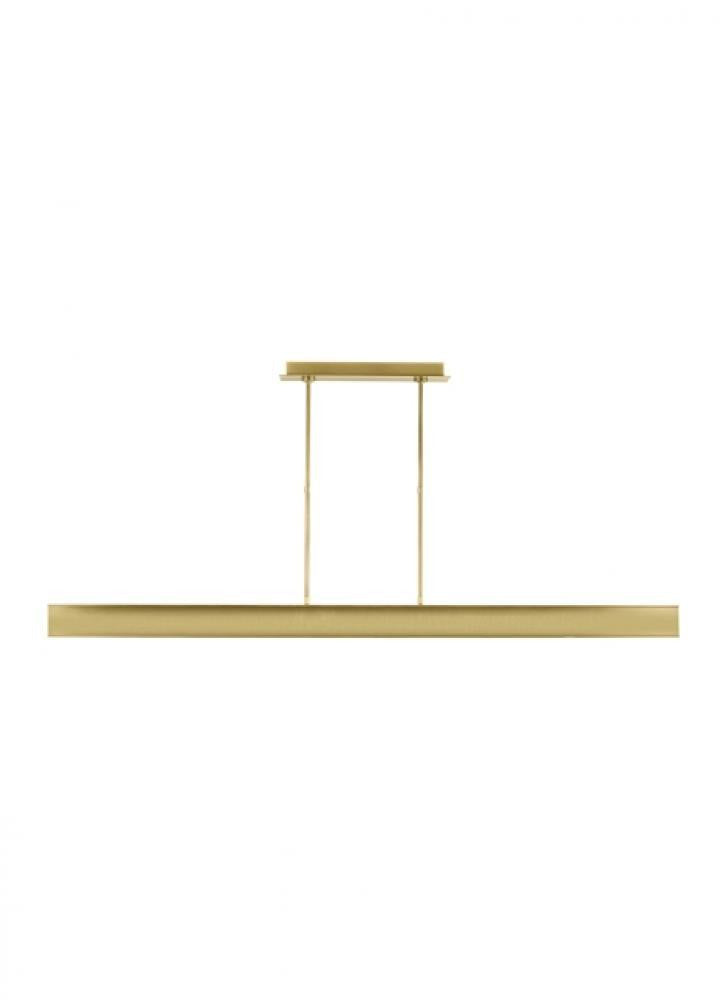 Visual Comfort Modern I-Beam 72 Linear Suspension Plated Brass
