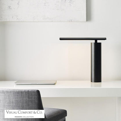 Visual Comfort & Co. Modern Collection Kadia Table Lamp, 1-Light, LED, Black, 16.4"H (700PRTKDA16B-LED927 70PDJR8)