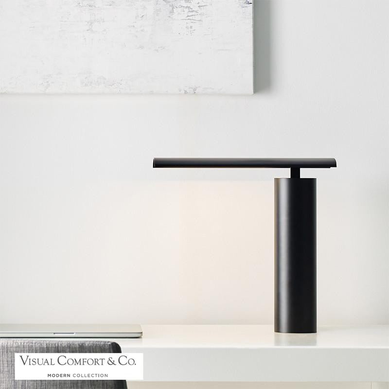 Visual Comfort & Co. Modern Collection Kadia Table Lamp, 1-Light, LED, Black, 16.4"H (700PRTKDA16B-LED927 70PDJR8)